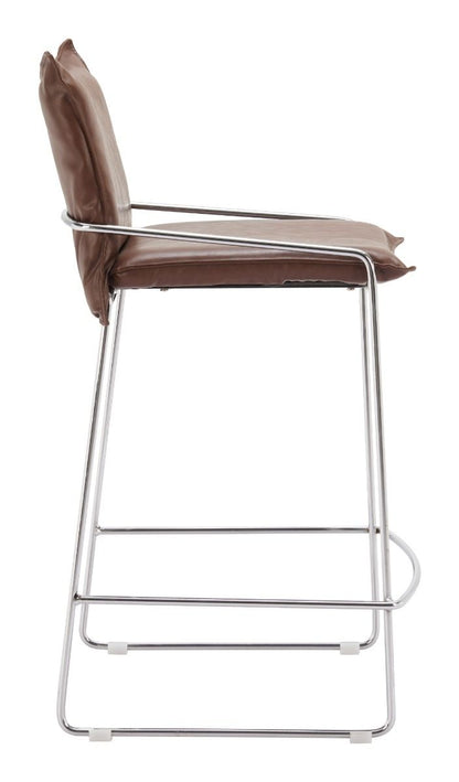 Pola Faux Leather Counter Stool