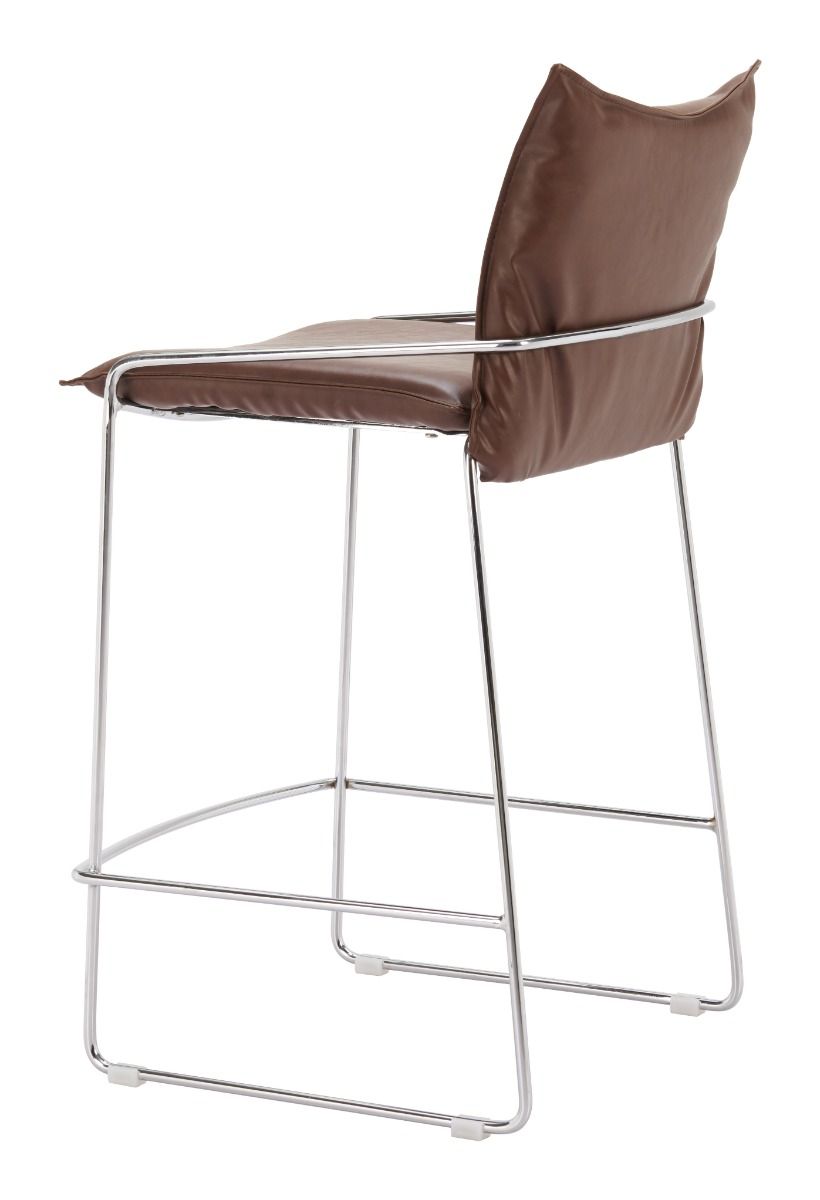 Pola Faux Leather Counter Stool