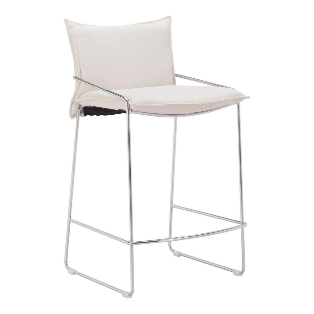 Pola Faux Leather Counter Stool