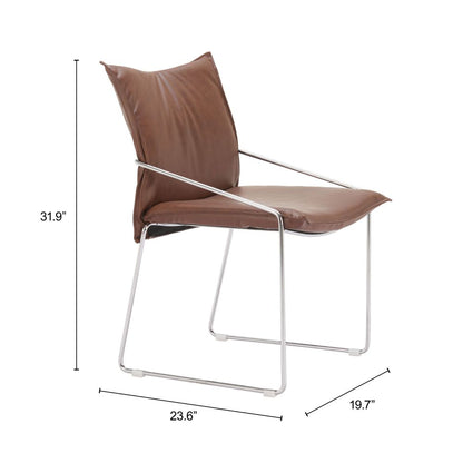Pola Faux Leather Dining Chair 2PC