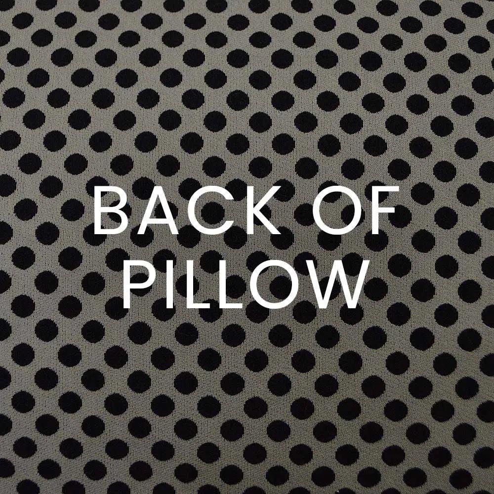 Polka Dots Black Throw Pillow With Insert
