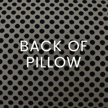 Polka Dots Black Throw Pillow With Insert