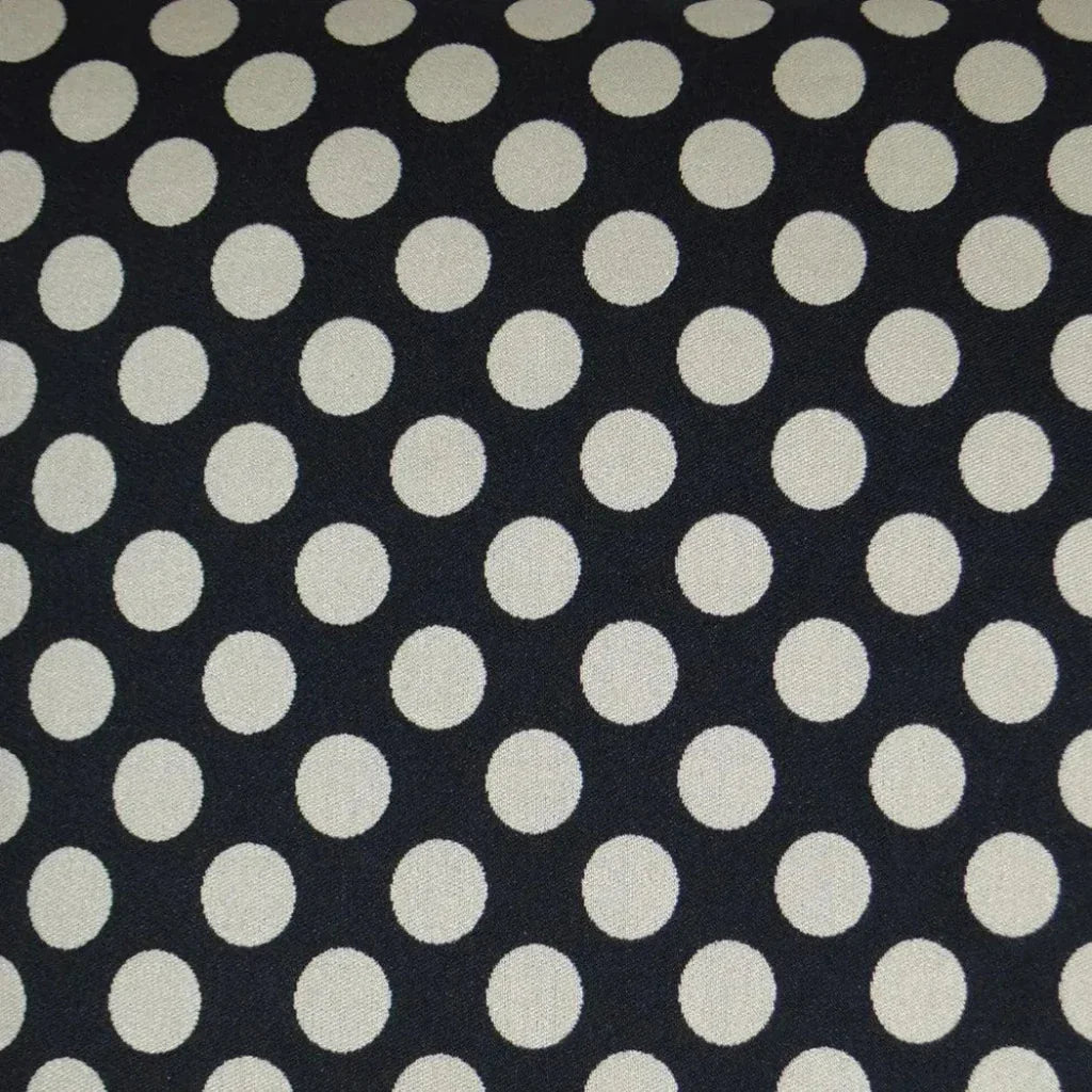 Polka Dots Black Throw Pillow With Insert