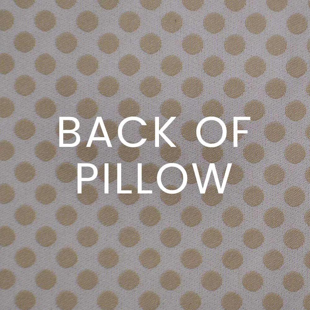 Polka Dots Cream Throw Pillow With Insert