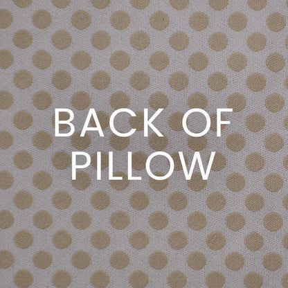 Polka Dots Cream Throw Pillow With Insert