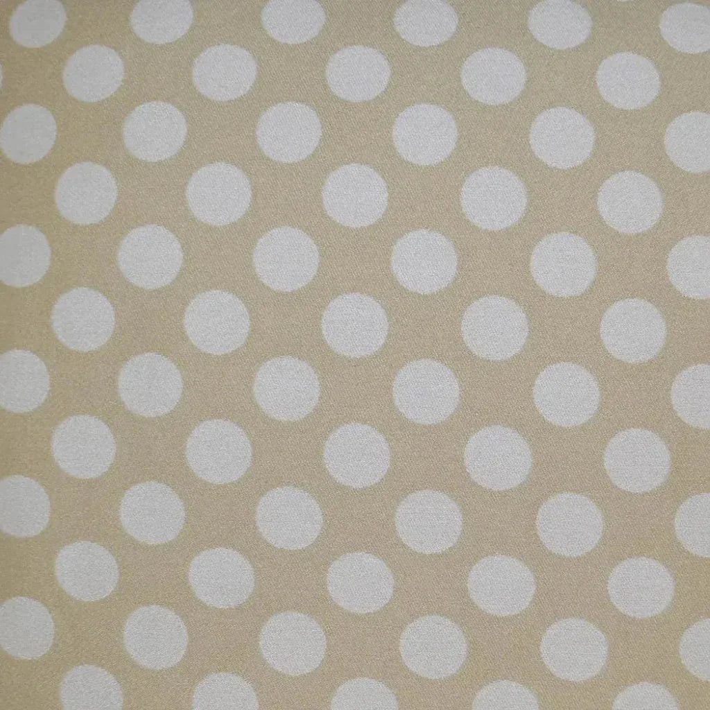 Polka Dots Cream Throw Pillow With Insert