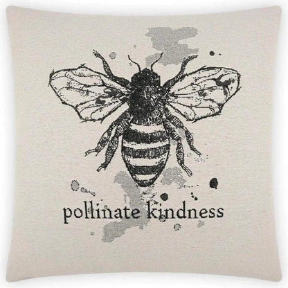Pollinate White Throw Pillow With Insert