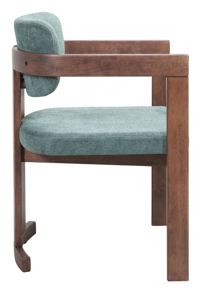 Poly Moss Gray Fabric Dining Chair