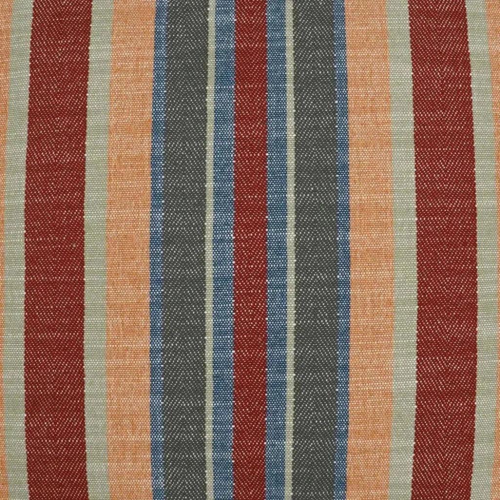 Ponce Lodge Western Chic Stripes Red Large Throw Pillow
