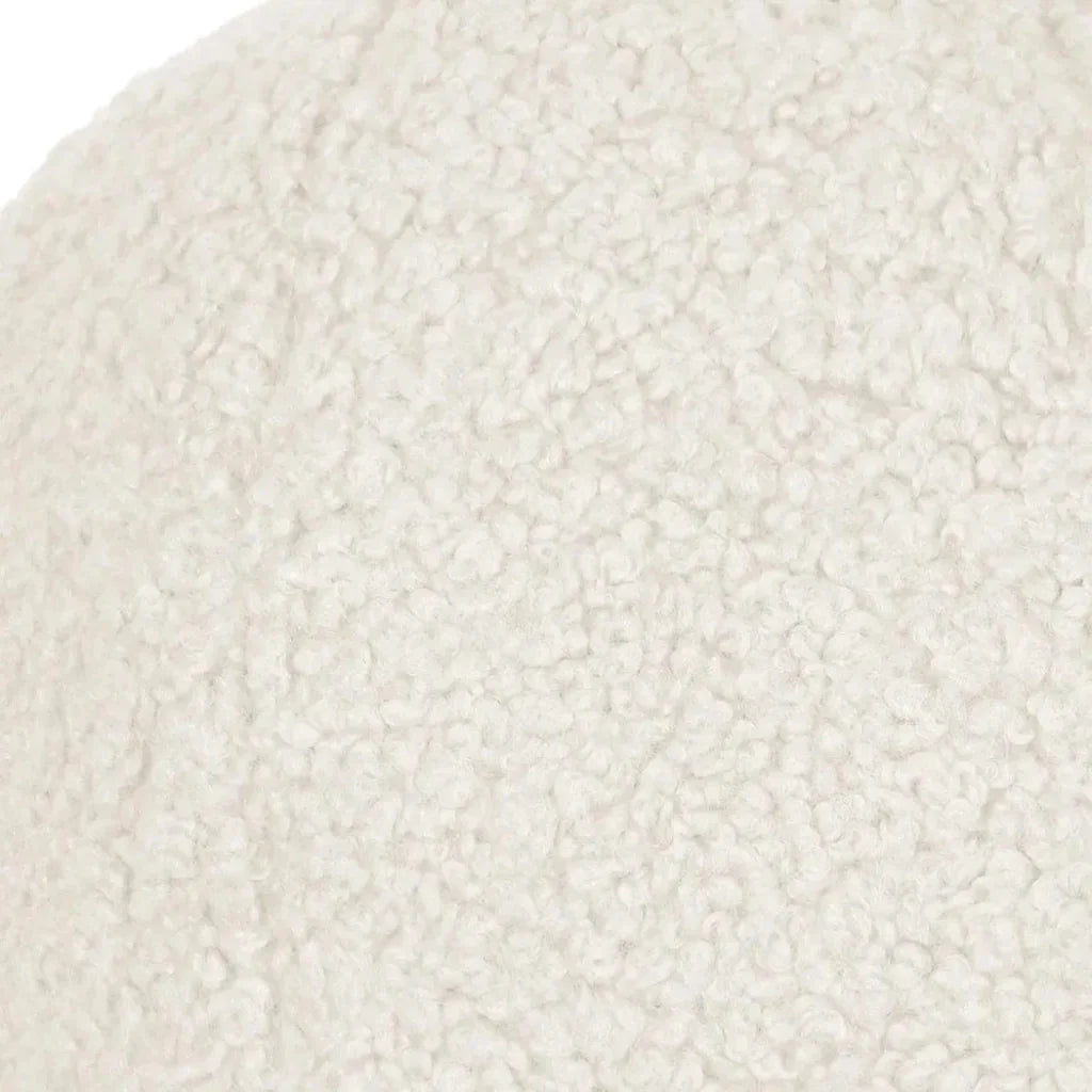 Poodle Ball Off-White Throw Pillow Insert