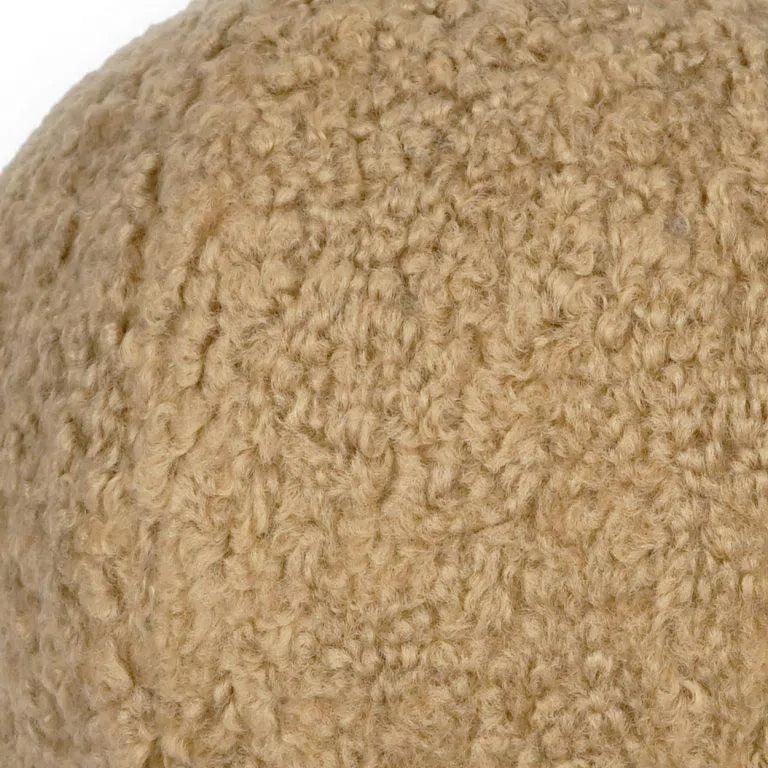 Poodle Ball Tan Brown Throw Pillow Insert