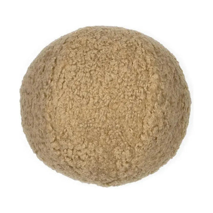 Poodle Ball Tan Brown Throw Pillow Insert