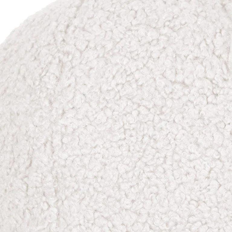 Poodle Ball White White Throw Pillow Insert