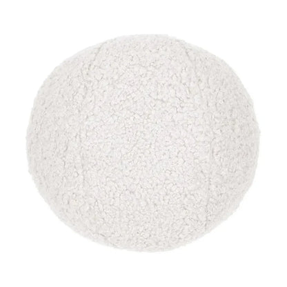 Poodle Ball White White Throw Pillow Insert