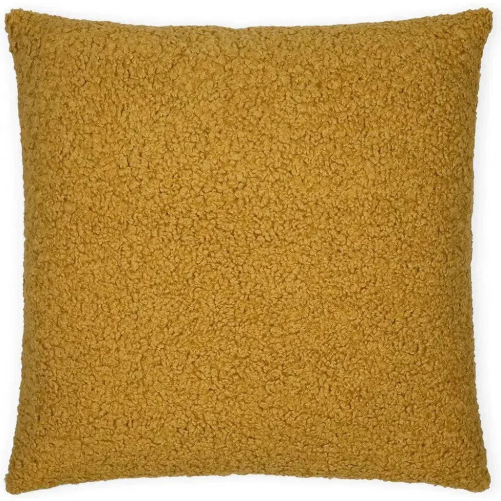 Poodle Dijon Brown Throw Pillow With Insert