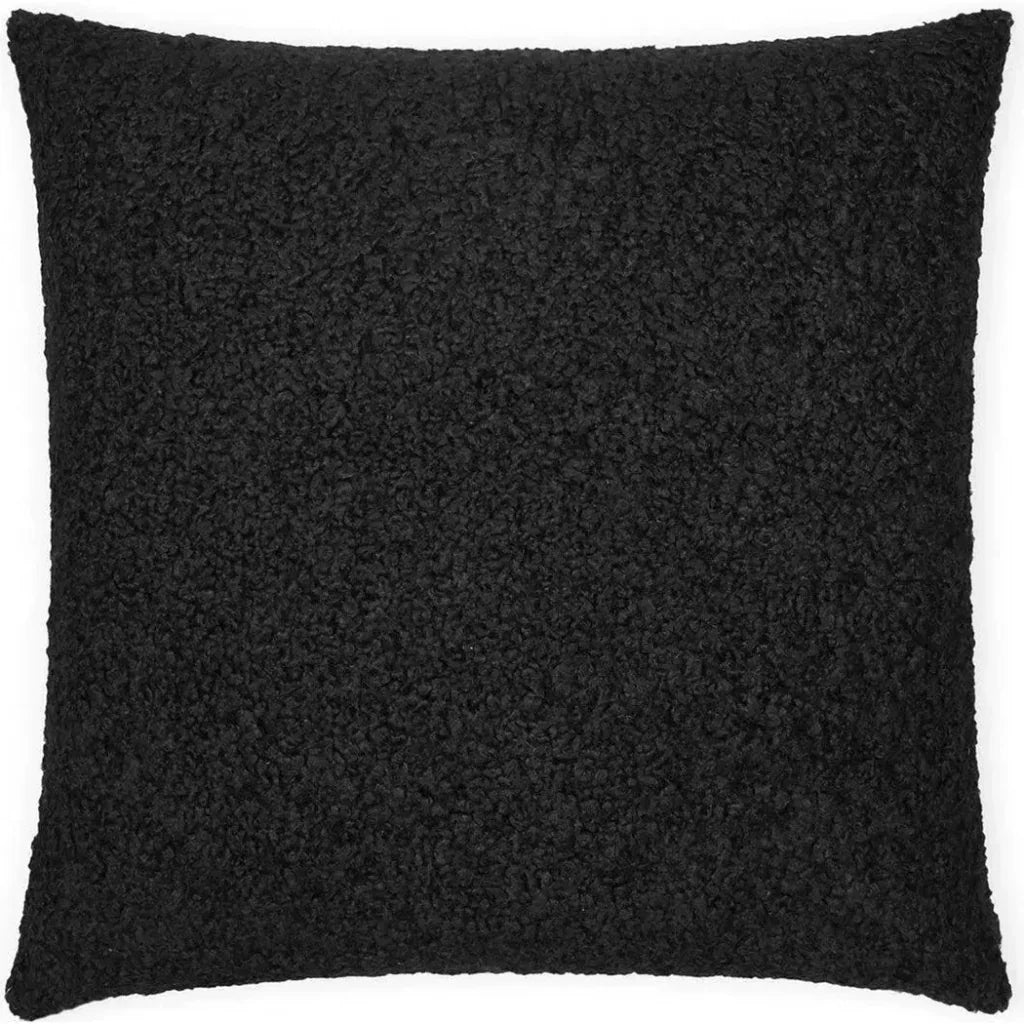 Poodle Jet Black Throw Pillow With Insert