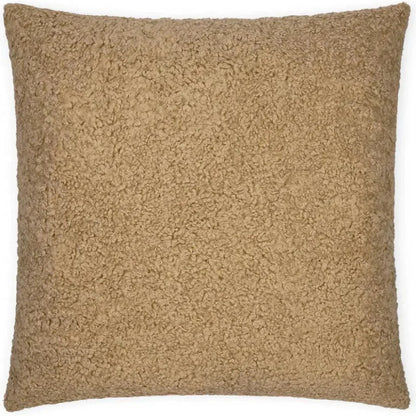 Poodle Latte Brown Throw Pillow With Insert