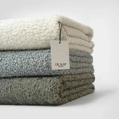 Poodle Throw - Grey