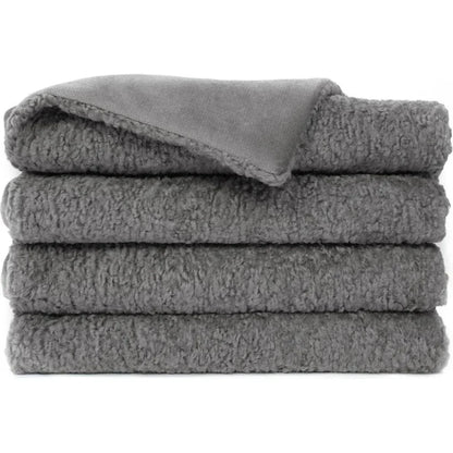 Poodle Throw - Grey