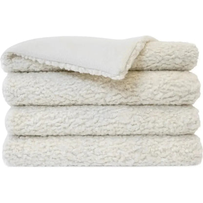 Poodle Throw - Ivory