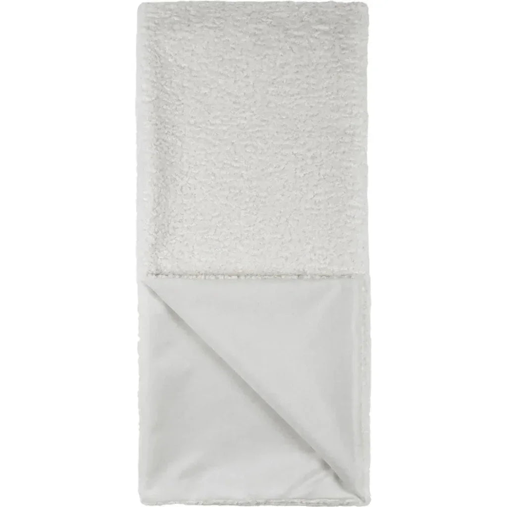 Poodle Throw - White