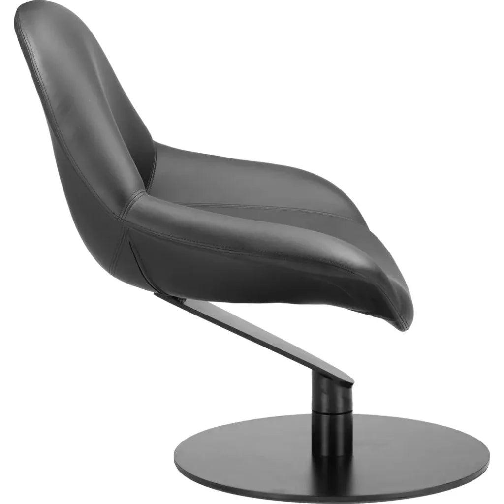 Poole Wood & Steel Black Accent Chair