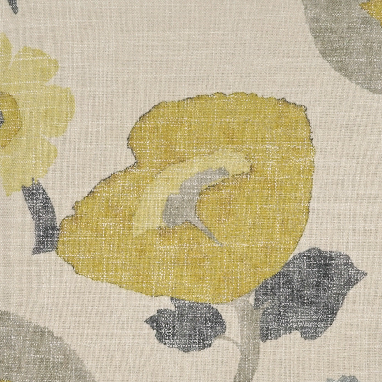Poppy Floral Design Throw Pillow