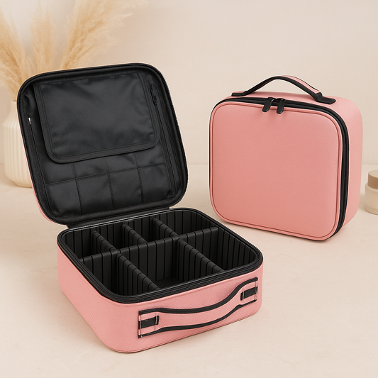 Portable Partition Makeup Bag