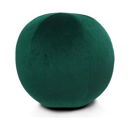 Posh Ball 12" Forest Green Throw Pillow With Insert