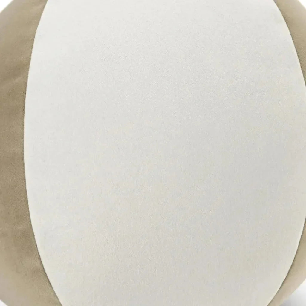 Posh Ball II Latte Brown Throw Pillow With Insert