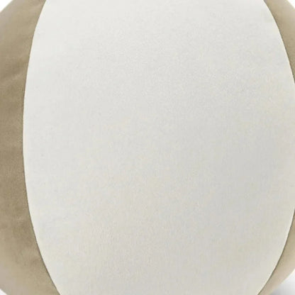 Posh Ball II Latte Brown Throw Pillow With Insert