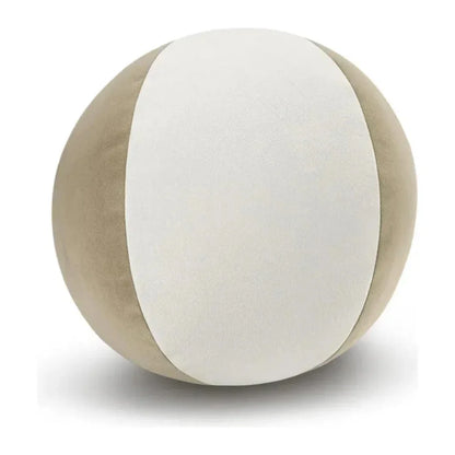 Posh Ball II Latte Brown Throw Pillow With Insert