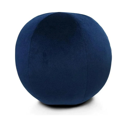 Posh Ball Navy Blue Throw Pillow With Insert