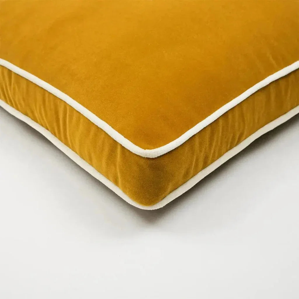 Posh Box Mustard Solid Yellow Large Throw Pillow Insert