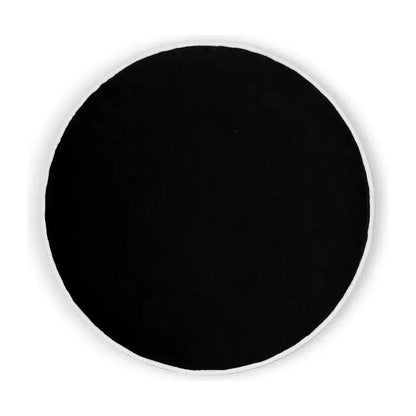 Posh Circle Black Throw Pillow With Insert