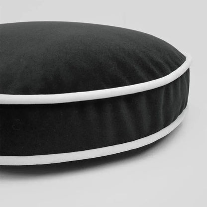 Posh Circle Charcoal Black Throw Pillow Insert