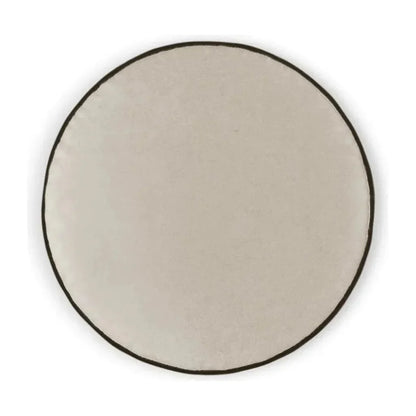 Posh Circle Ivory Throw Pillow With Insert
