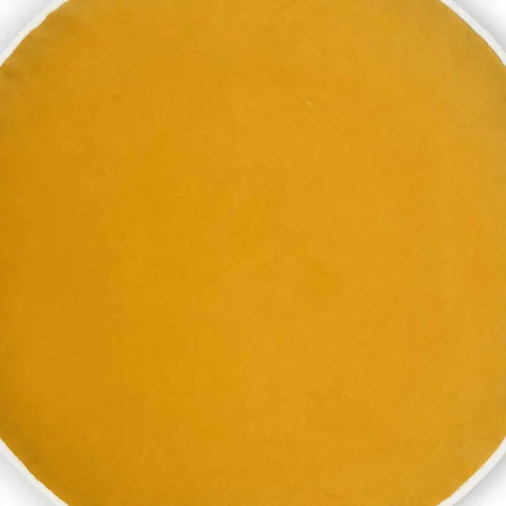 Posh Circle Mustard Yellow Throw Pillow Insert