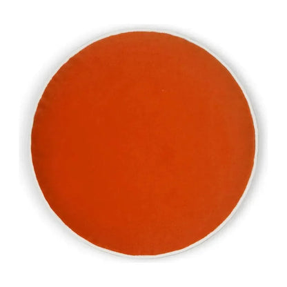 Posh Circle Orange Throw Pillow With Insert