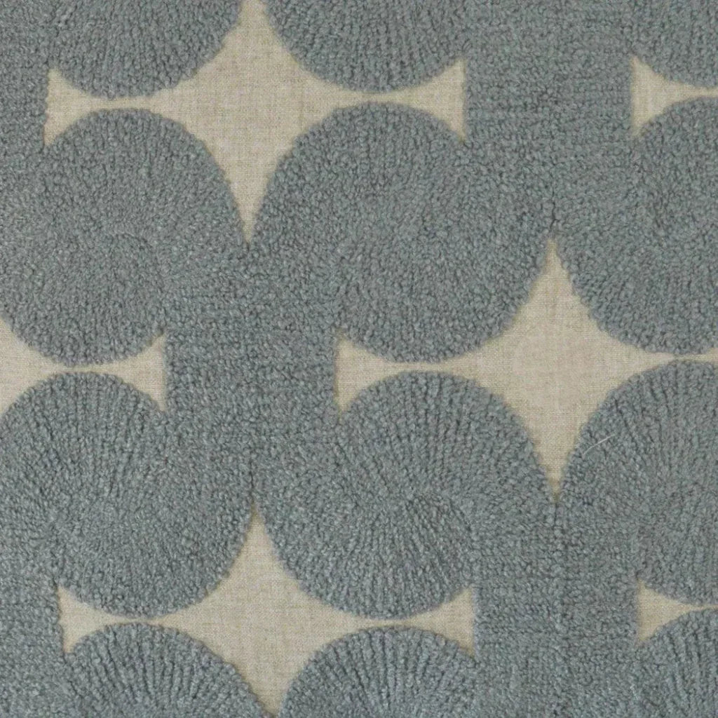 Posh Den Mist Textured Slate Blue Large Throw Pillow