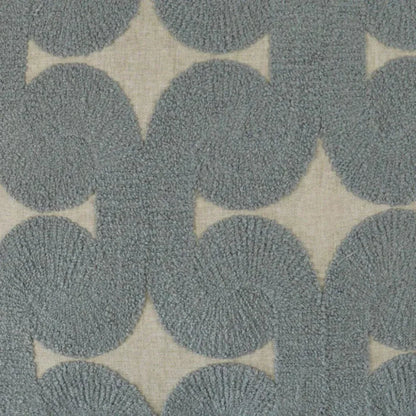 Posh Den Mist Textured Slate Blue Large Throw Pillow