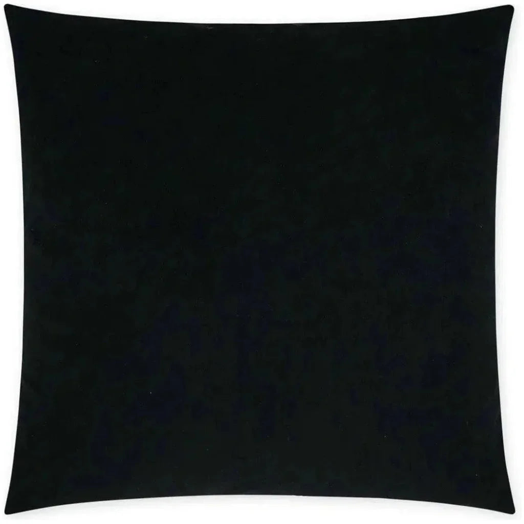 Posh Duo Black Solid Black Large Throw Pillow Insert