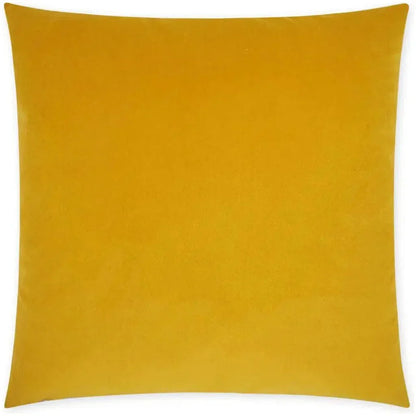 Posh Duo Mustard Solid Yellow Large Throw Pillow Insert