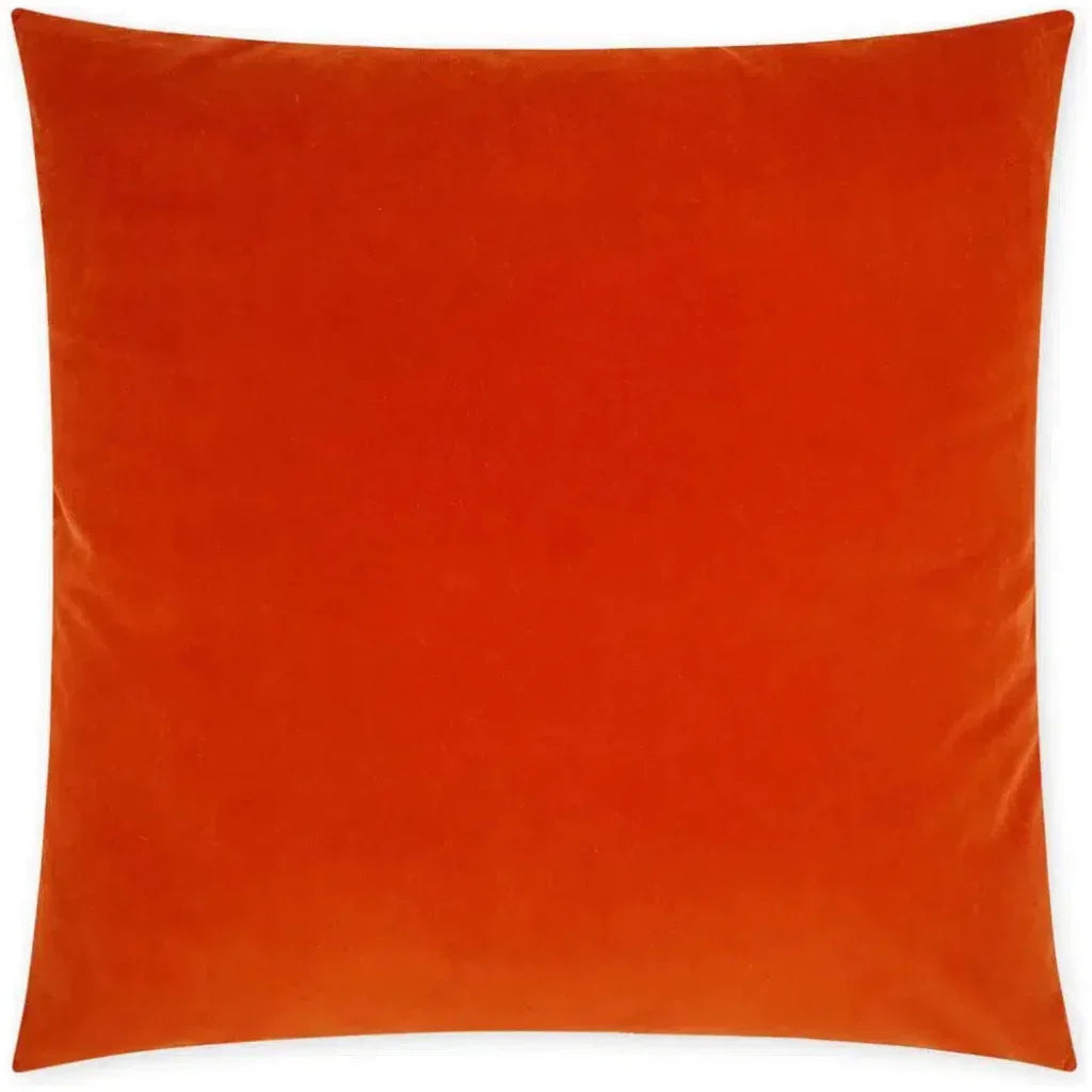 Posh Duo Orange Solid Orange Large Throw Pillow Insert