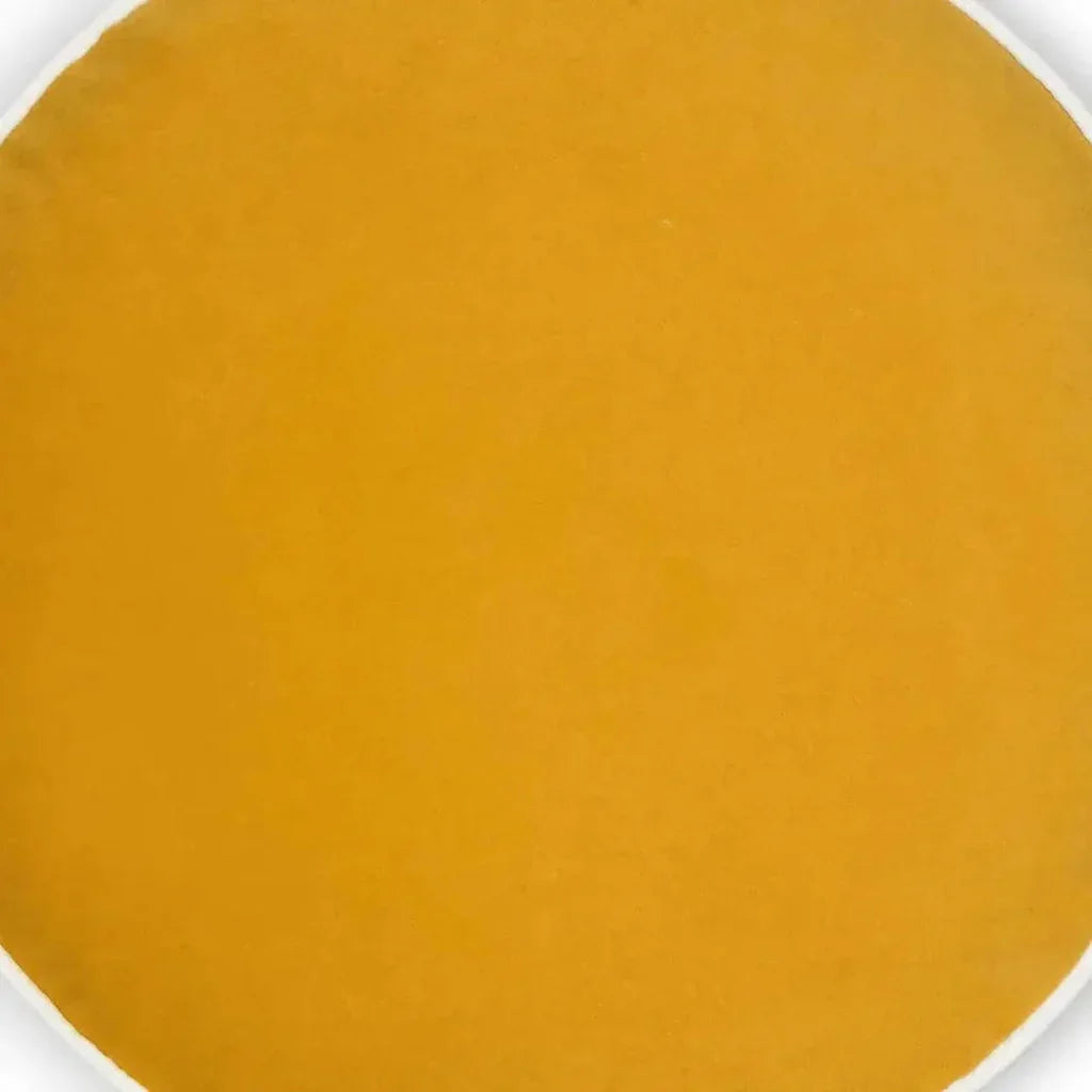 Posh Mustard Solid Yellow Large Throw Pillow Insert
