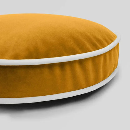 Posh Mustard Solid Yellow Large Throw Pillow Insert