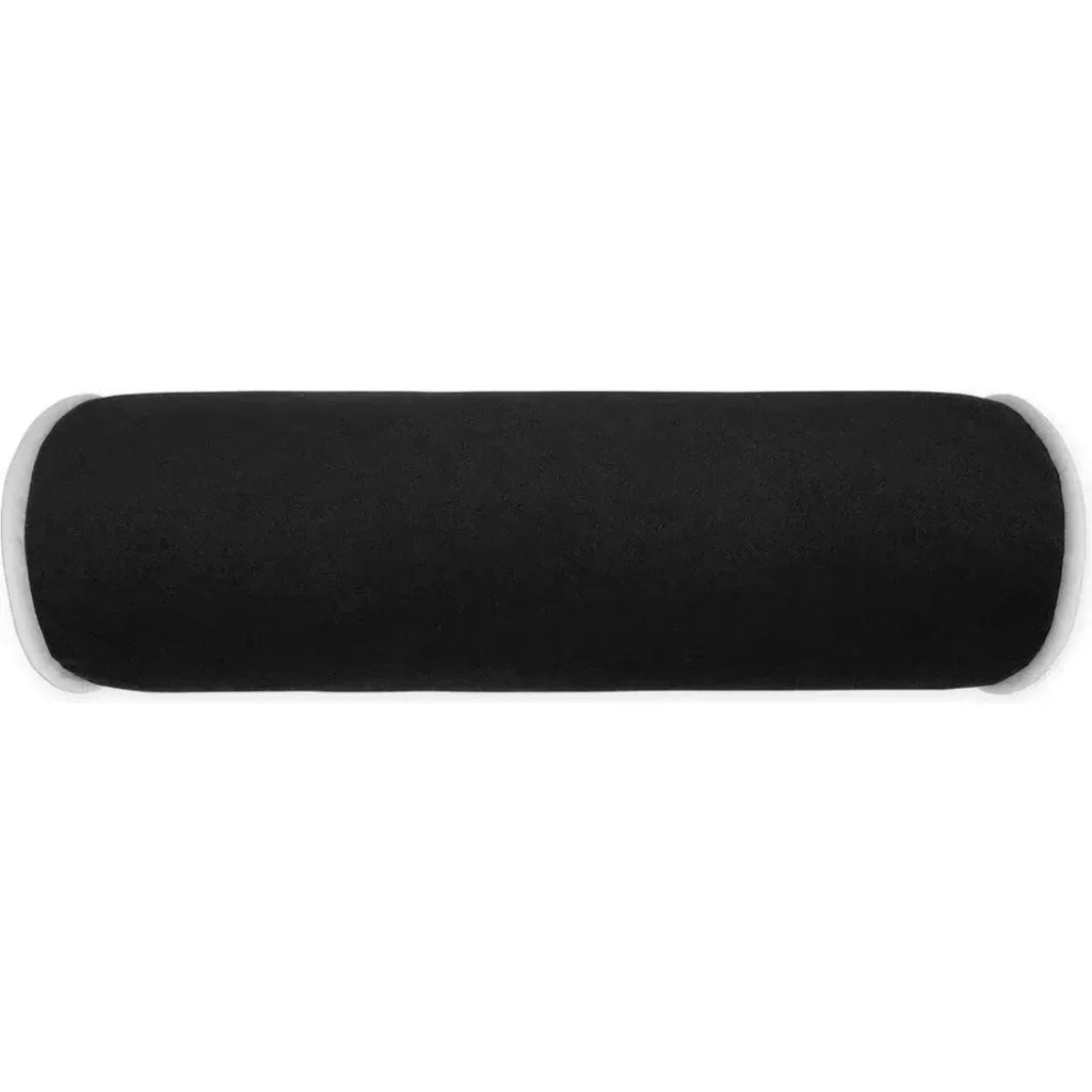 Posh Roll Black Throw Pillow With Insert