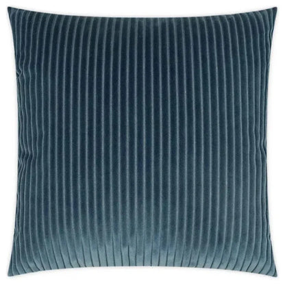 Postrio Blue Solid Stripes Navy Large Throw Pillow