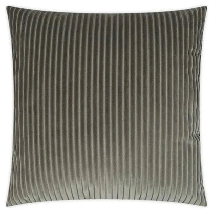 Postrio Solid Stripes Grey Large Throw Pillow Insert