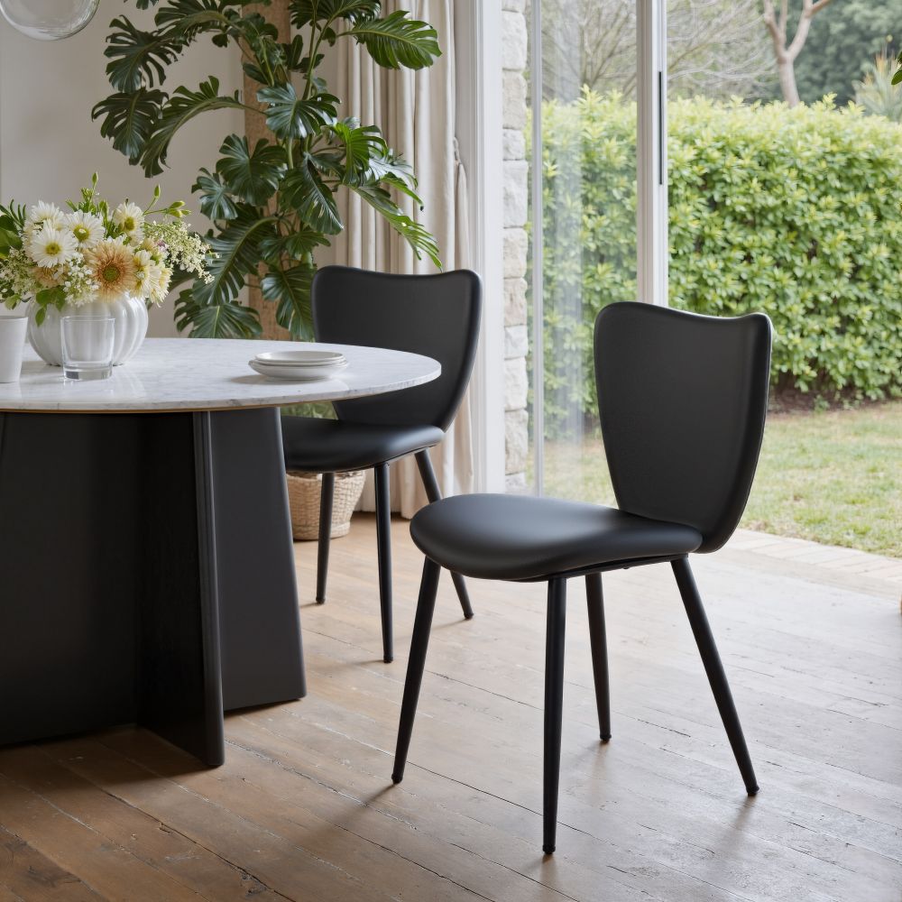 Prestige Faux Leather Dining Chair 2PC